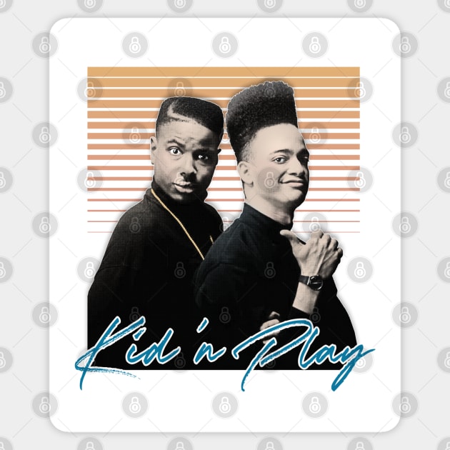 Kid 'N Play 90s Aesthetic Design #2 Sticker by DankFutura